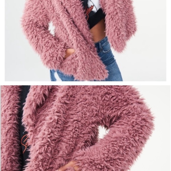 Aeropostale Pink Teddy Jackets - Picture 6 of 6